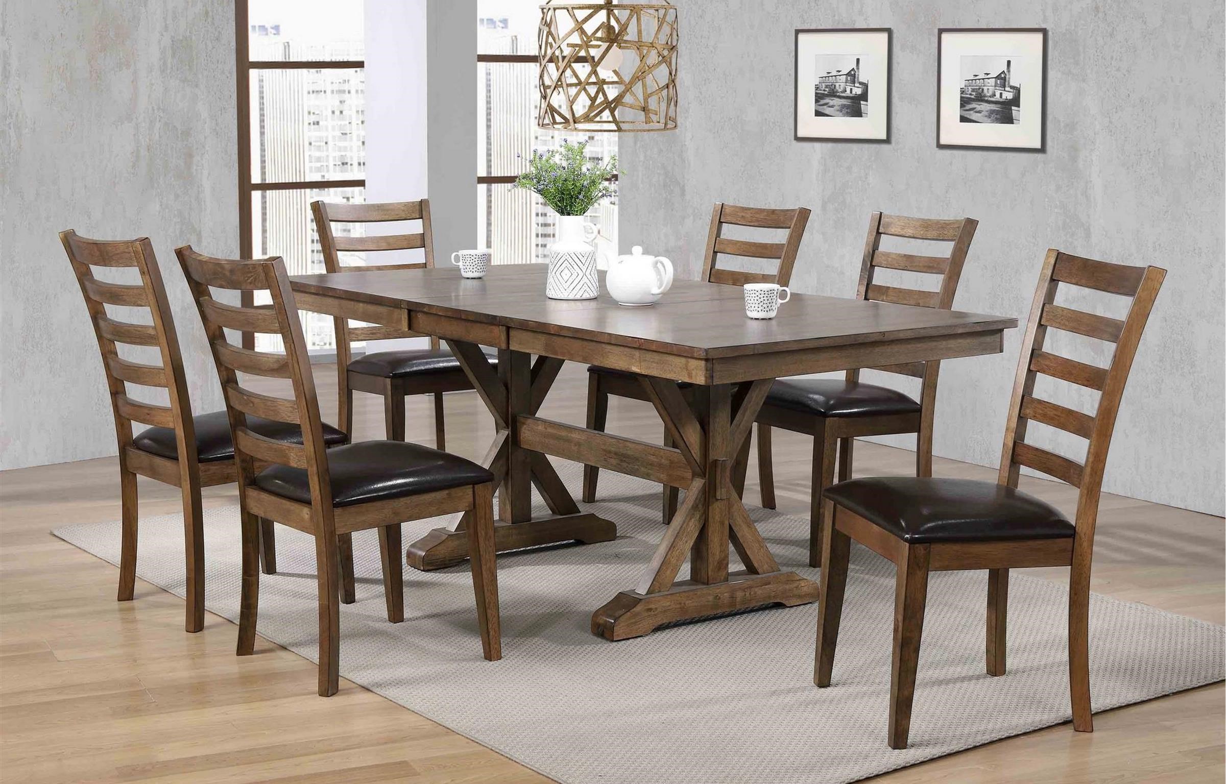 Newport 7 Pc. Dining Set Furniture and Mattresses Dining